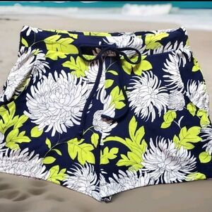 CAbi No Sweat Shorts Size XS . Colors Navy White Neon Green